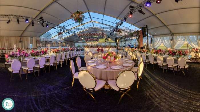 Crystal Springs kosher wedding outdoor tent